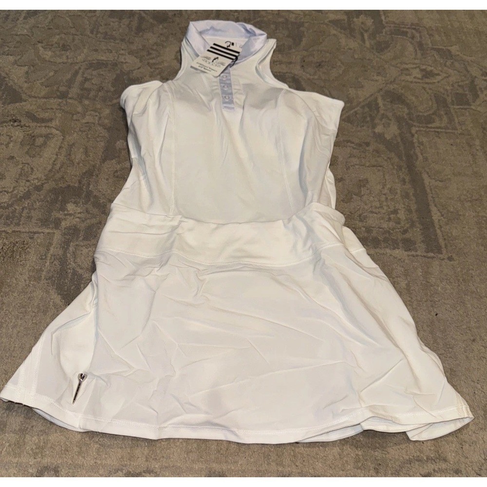 Women's White Sleeveless Skort